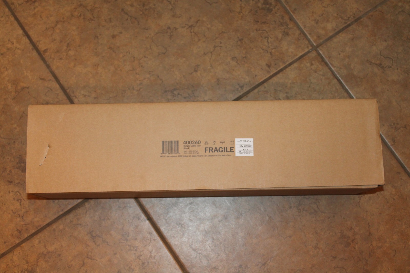 Vari Cable Management Tray 400260 Rotate Cable Tray Black NEW