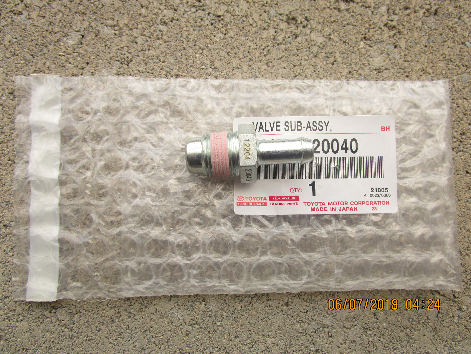 02 - 04 TOYOTA AVALON 3.0L V6 VENTILATION VALVE PCV SUB ASSEMBLY BRAND NEW