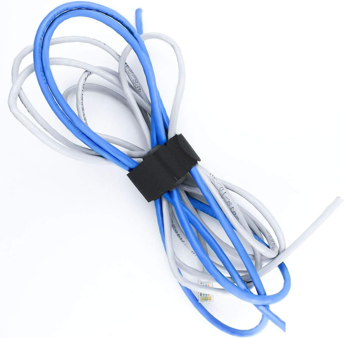 20 Pack Reusable Cinch Straps Fastening Cable Nylon Hook and Loop Cinch