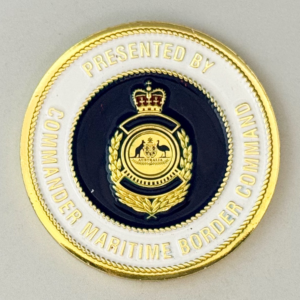 Maritime Border Command Commander Presented Challenge Coin J#12