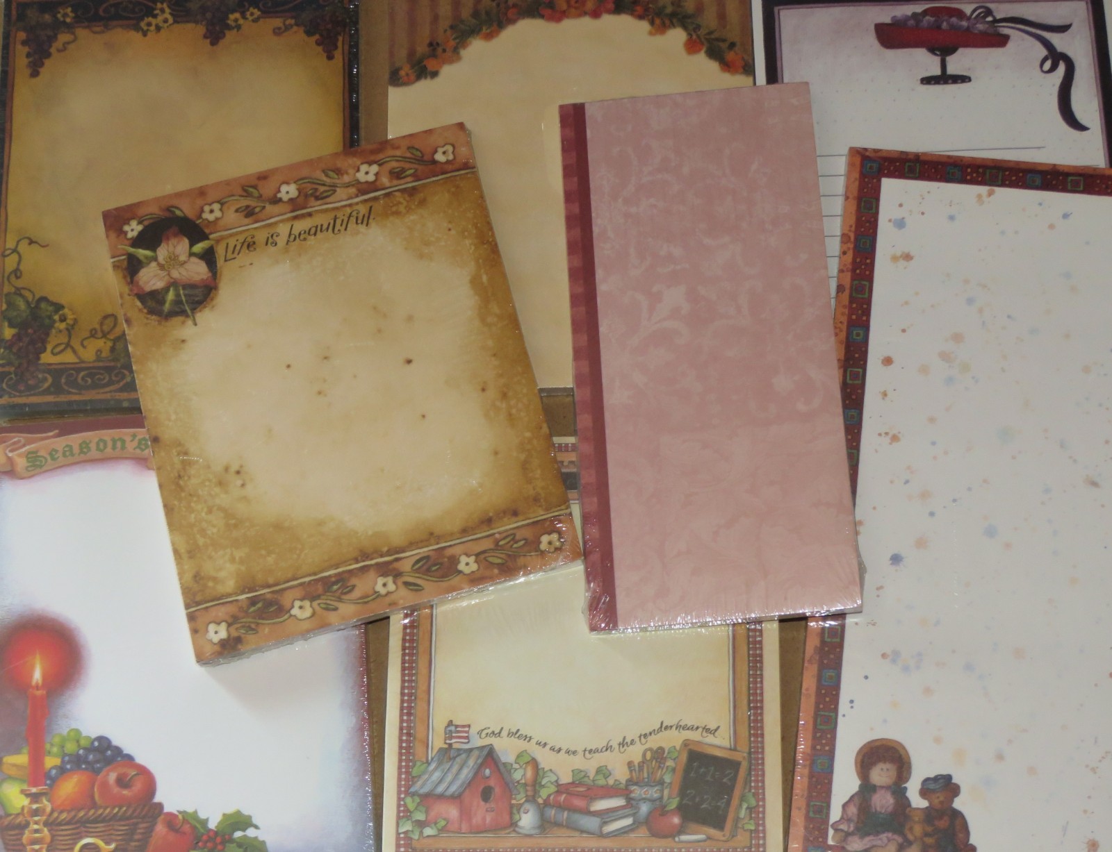 Vintage Note Pad Assorted Artist Lang Main Street Press Among Friends  - Select