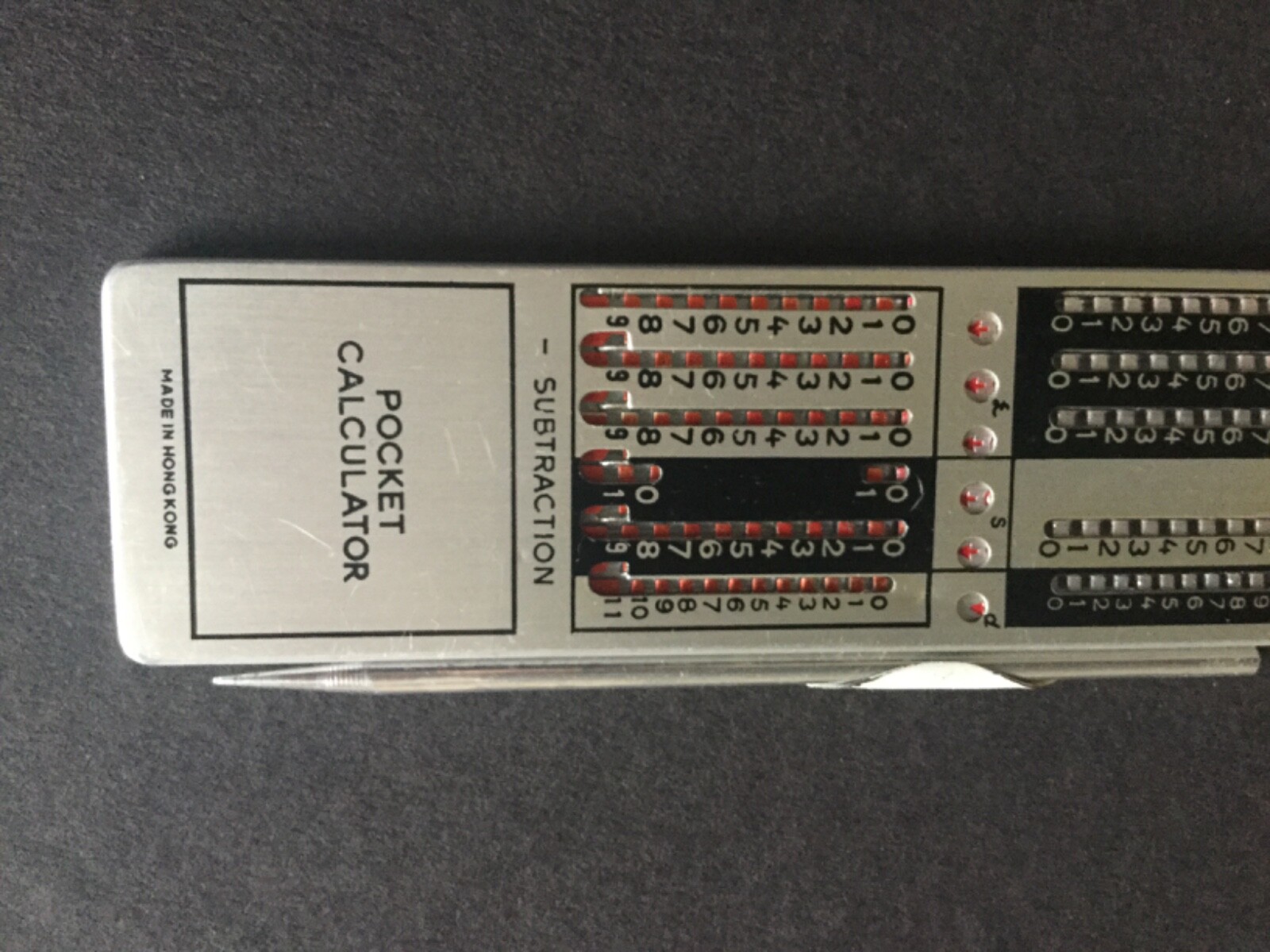 K ACCURATOR. POCKET ADDING MACHINE EXCELLENT CONDITION