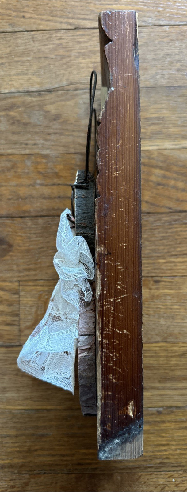 OOAK Vintage Look Handmade Assemblage Reclaimed Easter Spring Rabbit Wallhanging