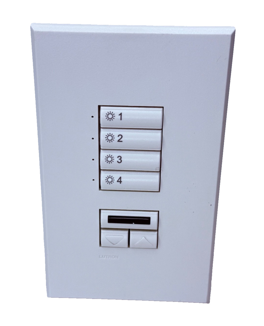 Lutron SeeTouch Grafik Eye GRX 3000/4000 SG-4SIRN WH Wallstation Raise Lower IR