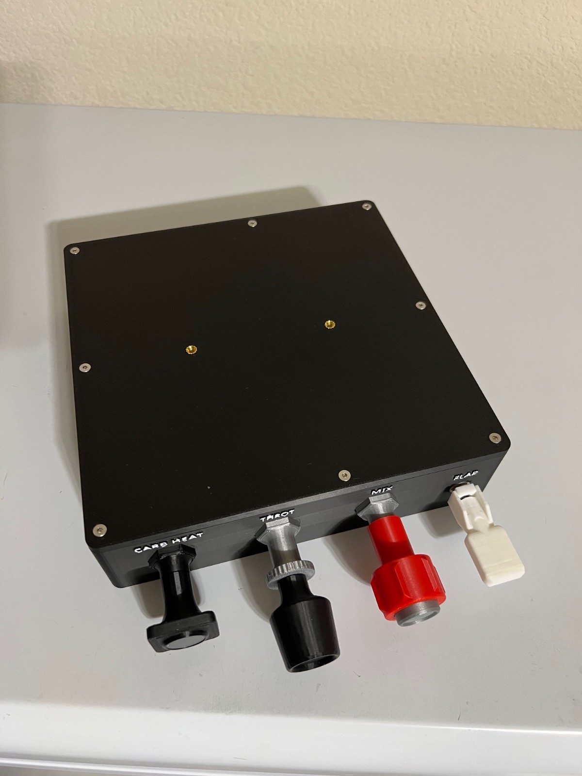 Cessna Throttle Quadrant Mixture Carb Heat Flaps Controller for Flight Sims