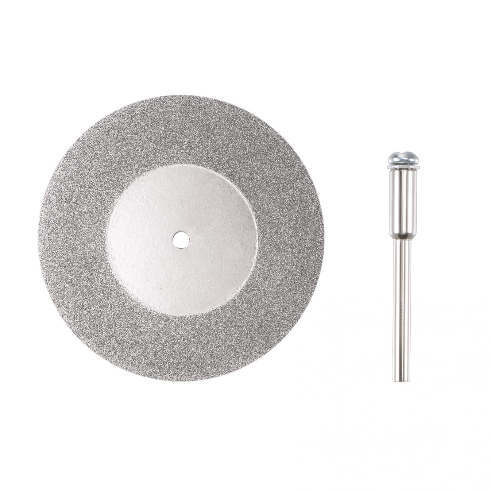 50mm Diamond Coated Cutting Wheels with 3mm Mandrels for Rotary Tool