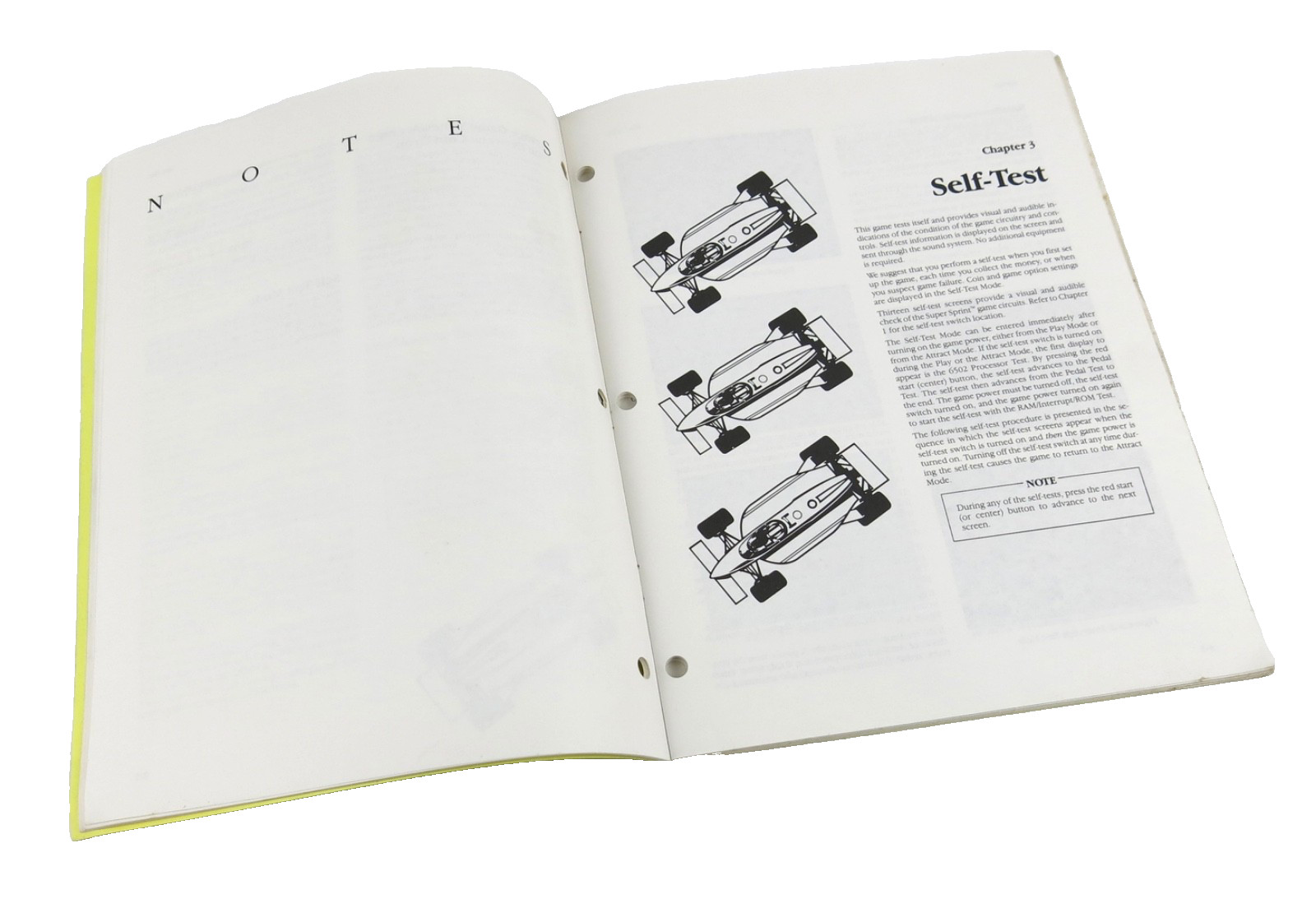 Atari Super Sprint Arcade Game Operators Manual 1986