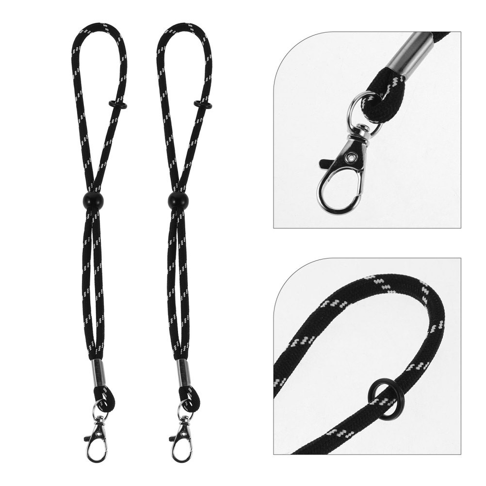2 Pairs Ski Glove Wrist Leash Gloves Adjustable Strap for Skiing