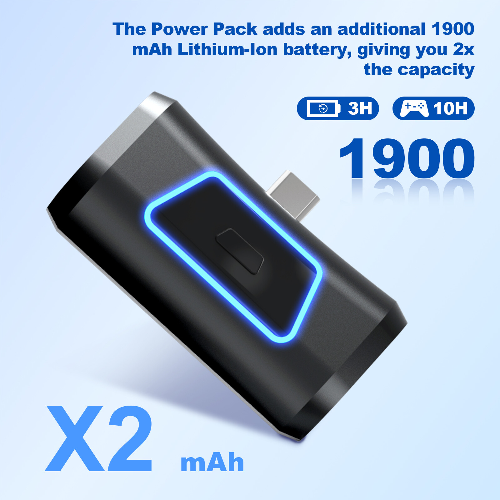 1900mAh Wireless Game Controller Charger Rechargeable Battery For PS5 Gamepad