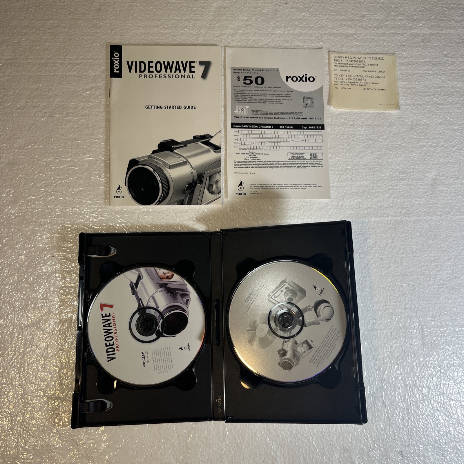 roxio videowave 7 professional 2 cd