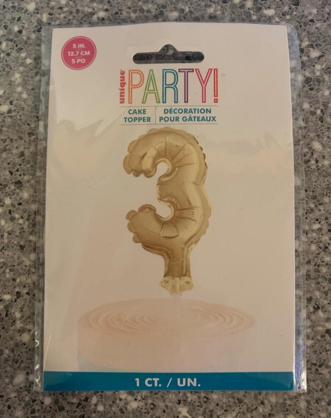 Unique Party Cake Topper Gold Cup Inflatable Decoration #3 5 Inch Free Shipping