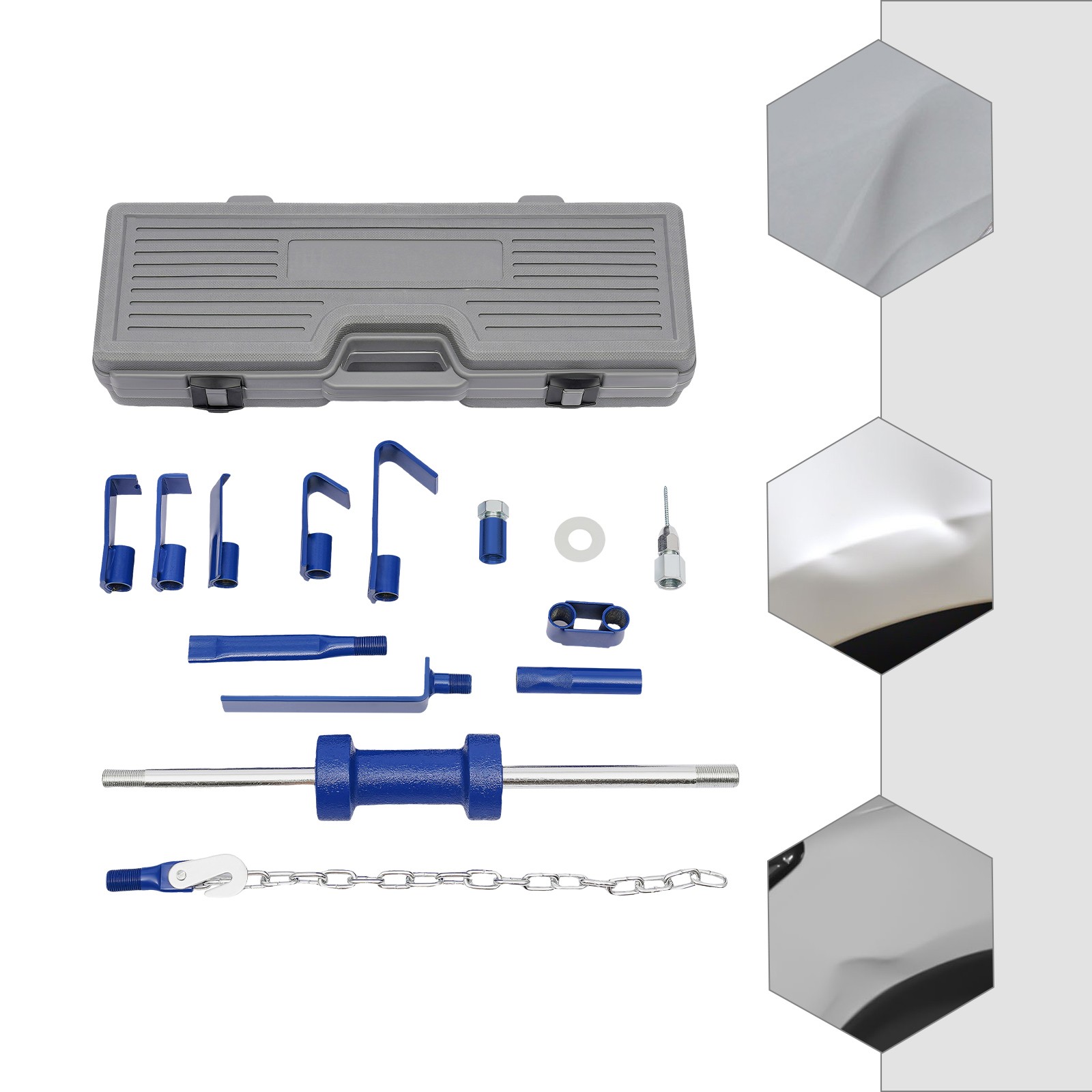 New Dent Puller Automotive Hammer Puller Frame Set Slide Hammer Dent Puller Set