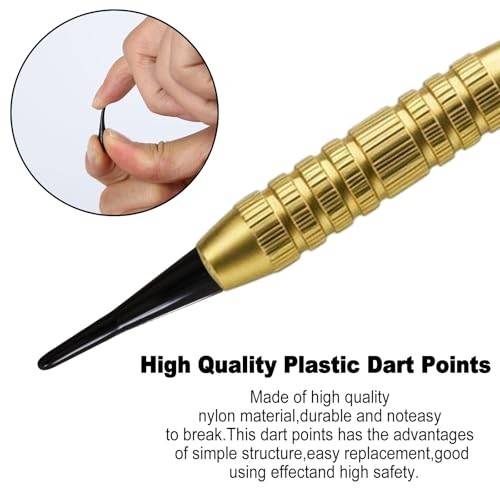 200 Pack 2BA Thread Soft Dart Tips - Premium Plastic Replacement Points,