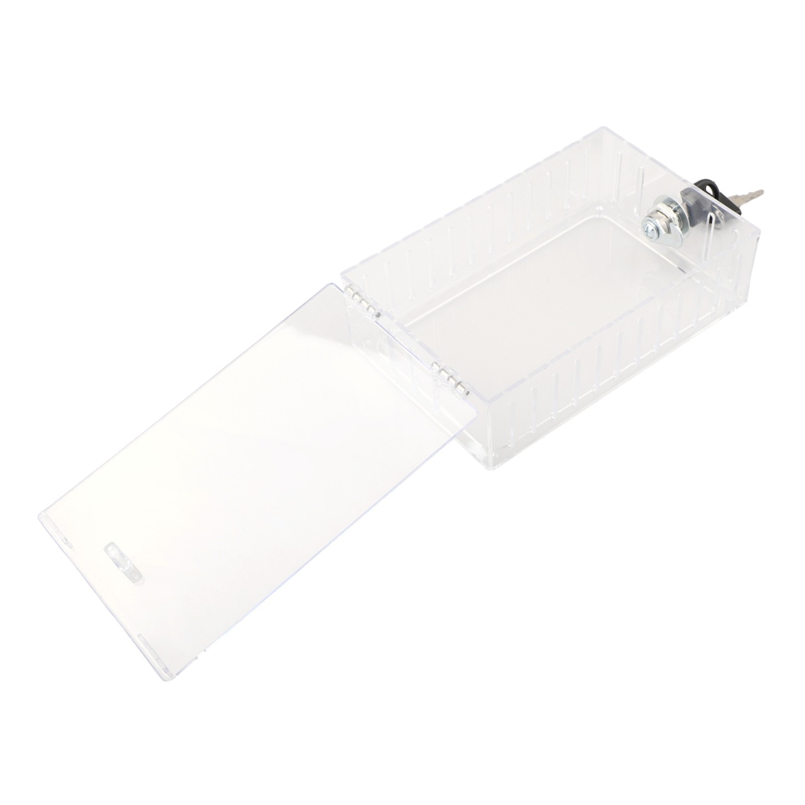 Transparent Lock Box for Thermostat with Key Clear PS Protective Cover