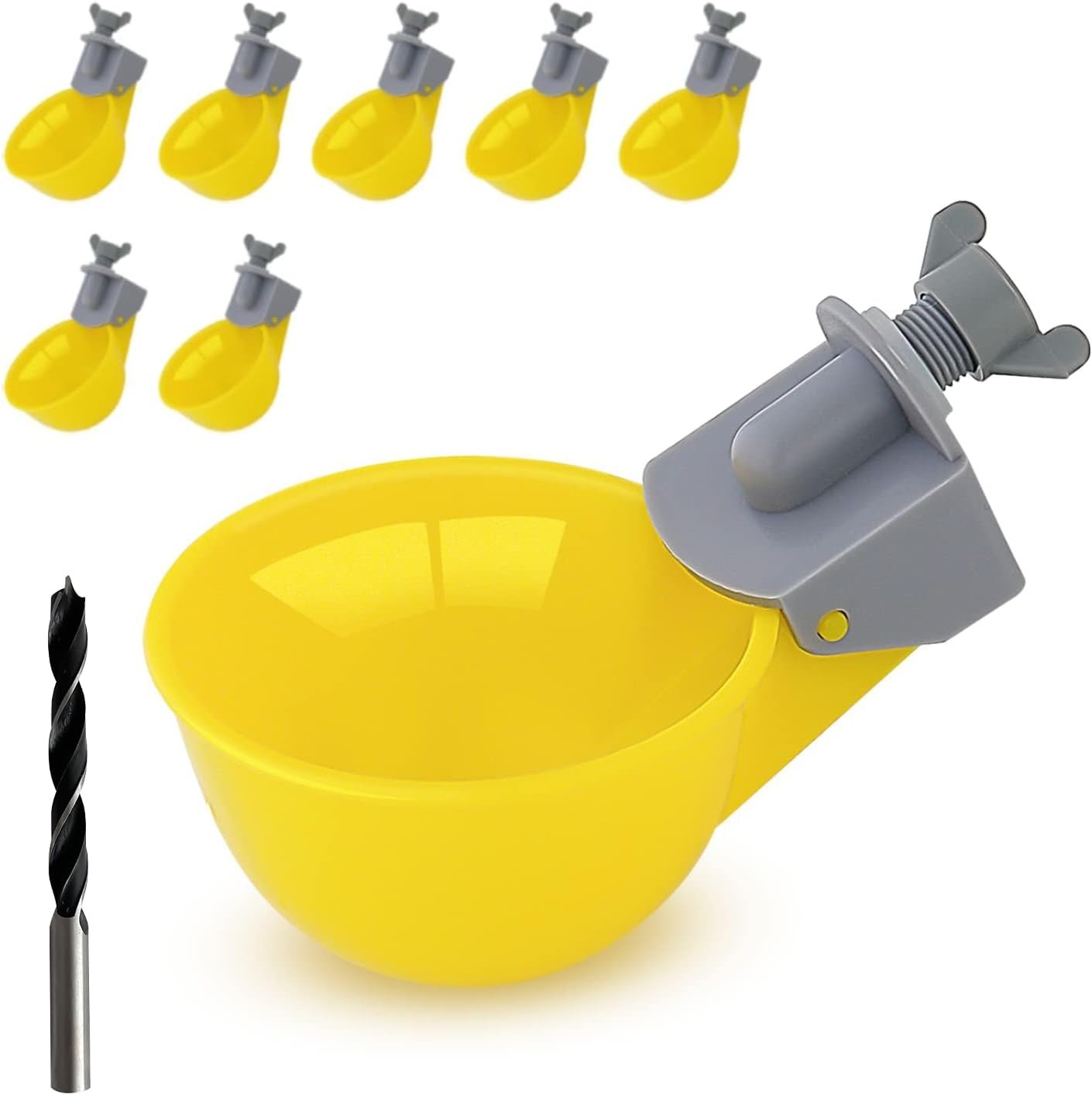 Chicken Water Cups Feeder, Automatic Chicken Waterer, Anti-Leak System, Holds...