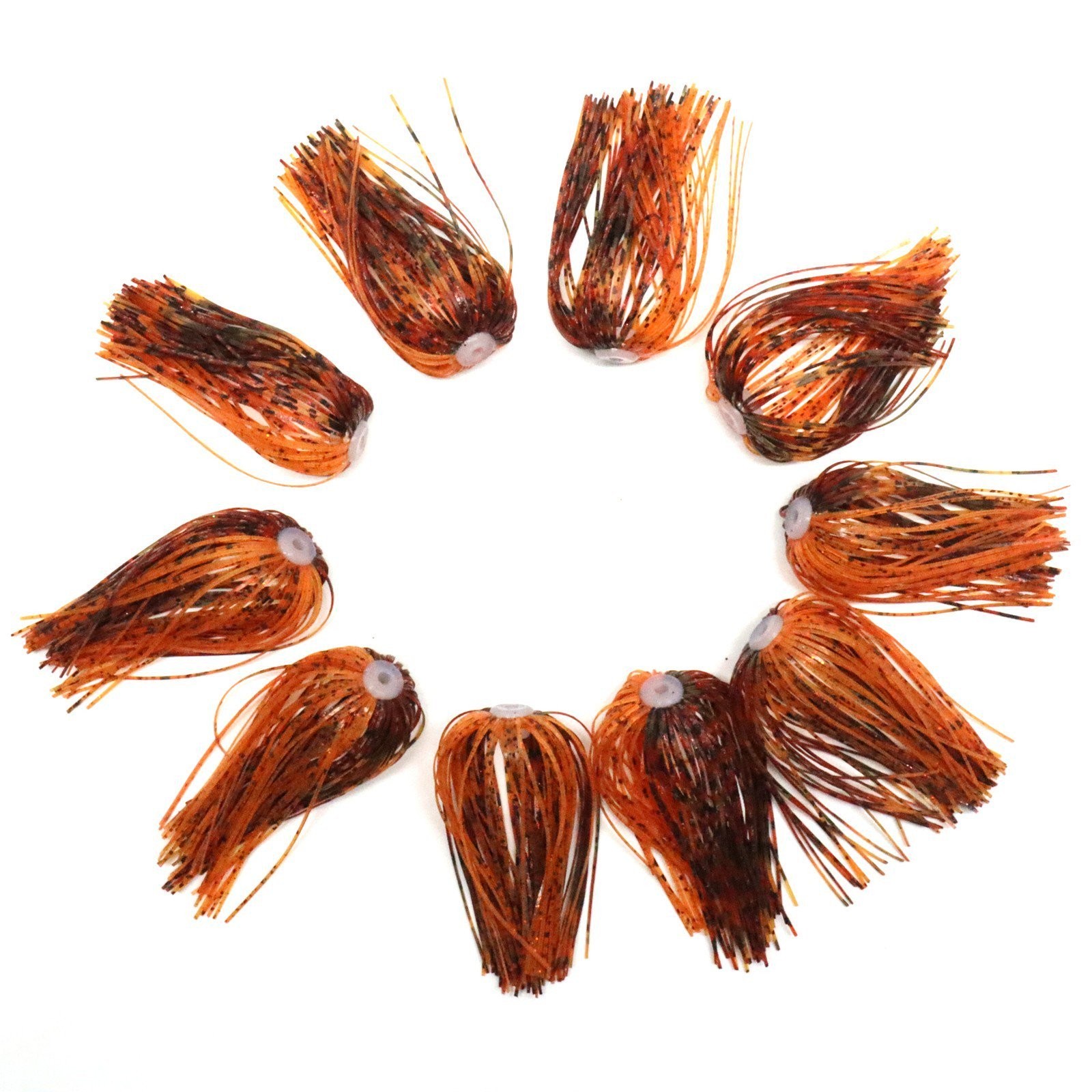 Harmony Fishing Quick Change Skirts for Fishing Jigs/Lures/Baits (10 Pack)