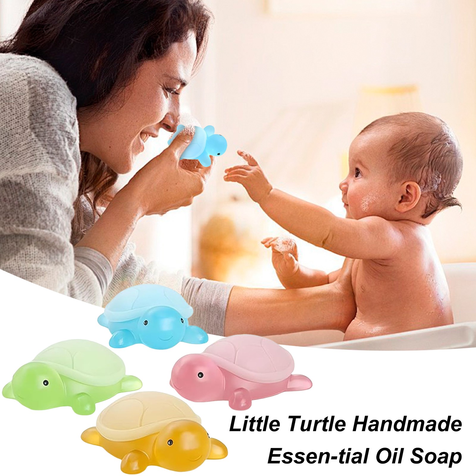 Moisturizing Kids Bath Soap Turtle Shape 4X Creative Cute Soap Cleansing