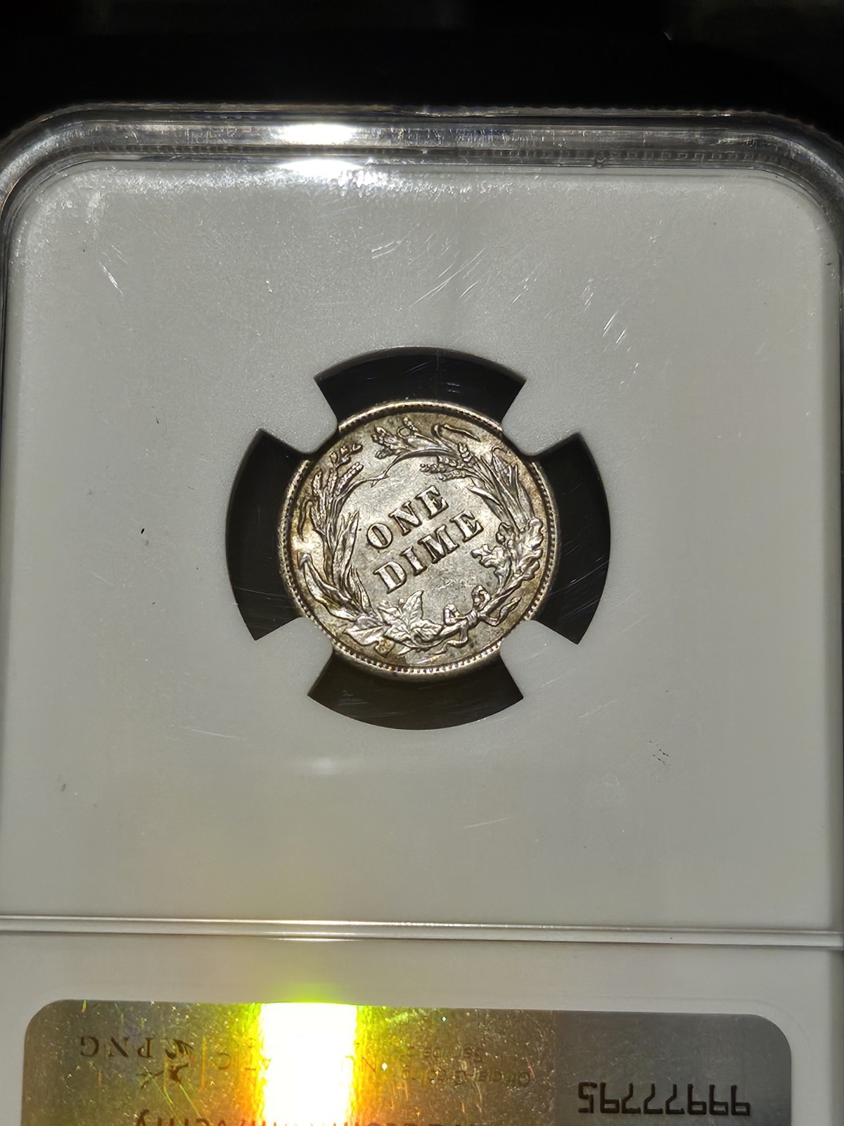 1907 Barber Dime 10c MS61 Silver