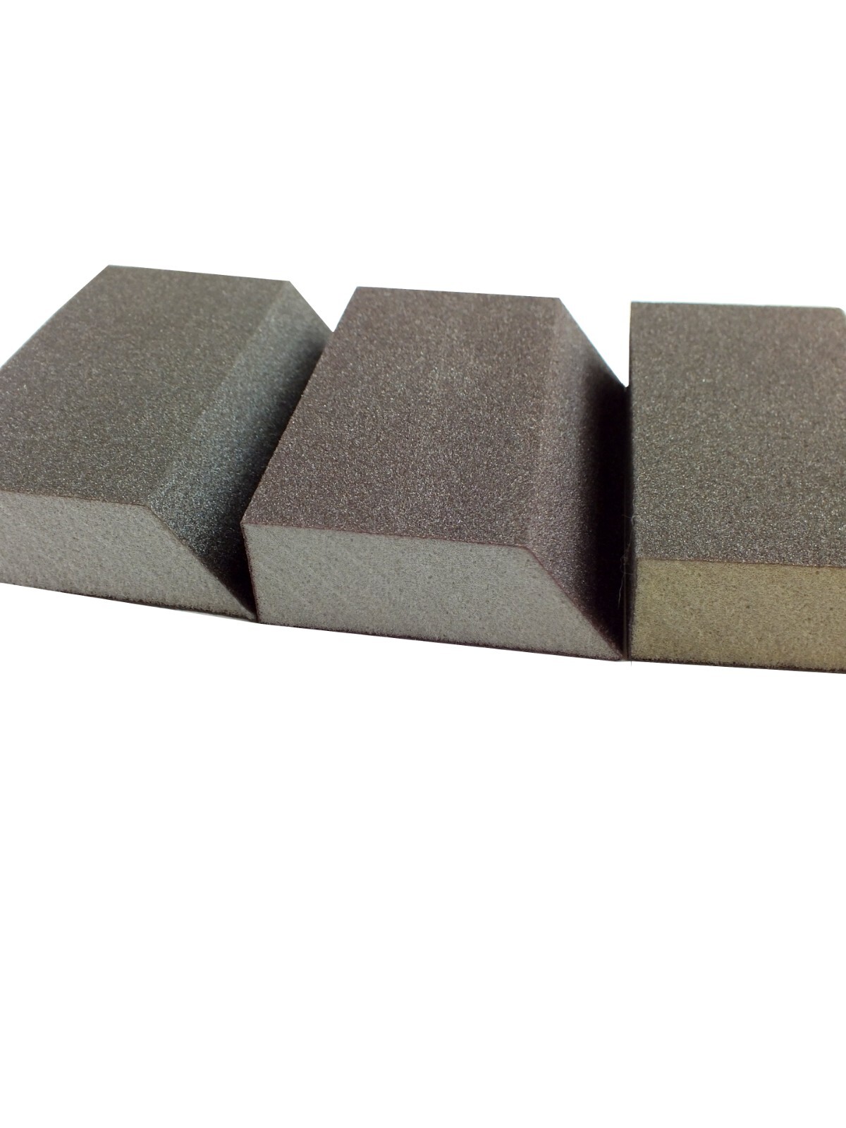 Kit of 3 Abrasive Sanding Sponges Washable and Reusable Sand Sponges