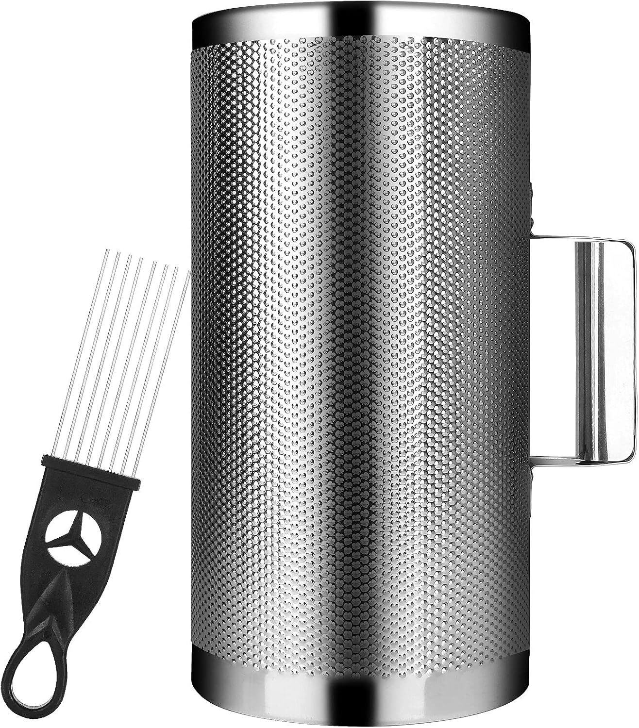12" x 6" Metal Guiro Shaker Stainless Steel Guiro Instruments with Scraper Music