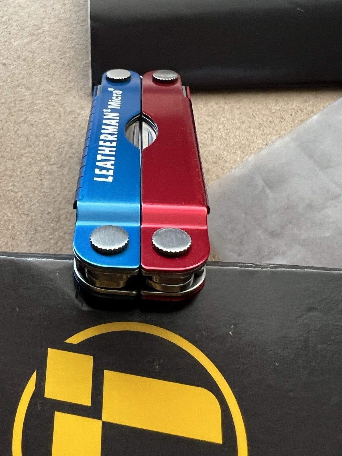 LEATHERMAN Micra - Red & Blue, Mint in Box, Rare.