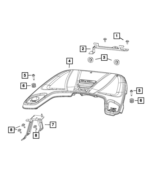 Genuine Mopar Bracket Rear 05281949AB