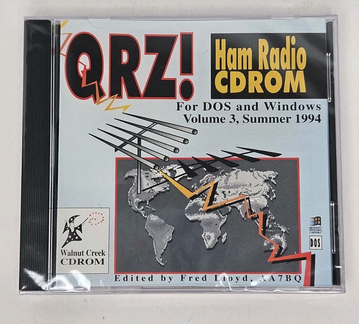 QRZ! Ham Radio CDROM Vol 3 Summer 94 NEW SEALED DOS Windows