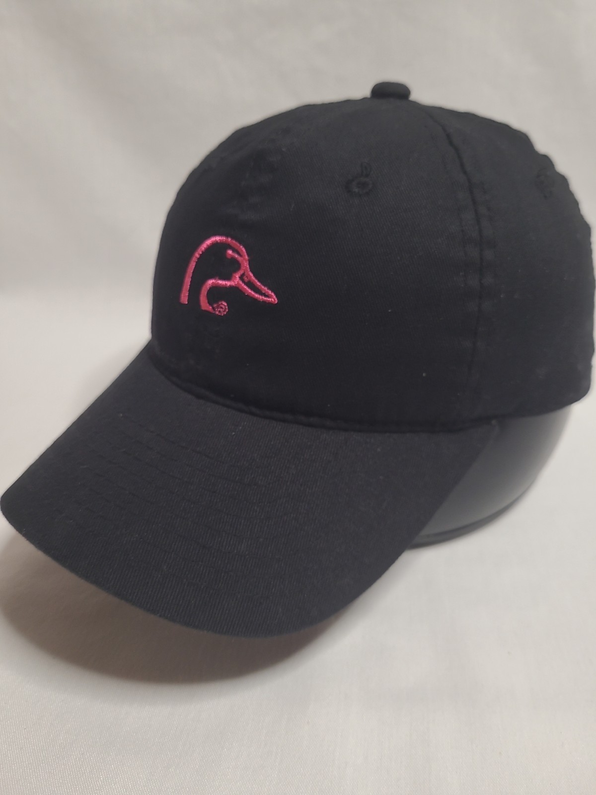 Modern Ducks Unlimited Hat Black Pink Embroidered Logo Lifestyle Dad Cap