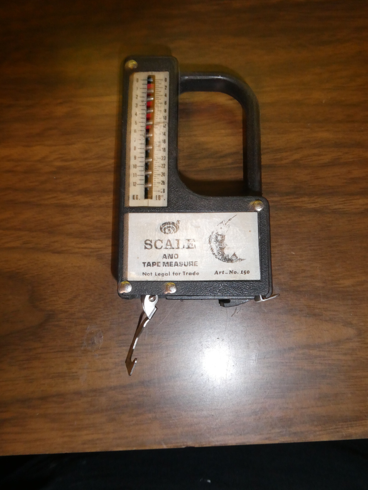 Pocket Scale & Tape Measure for Fishing. Art No 150. Not Legal for Trade.
