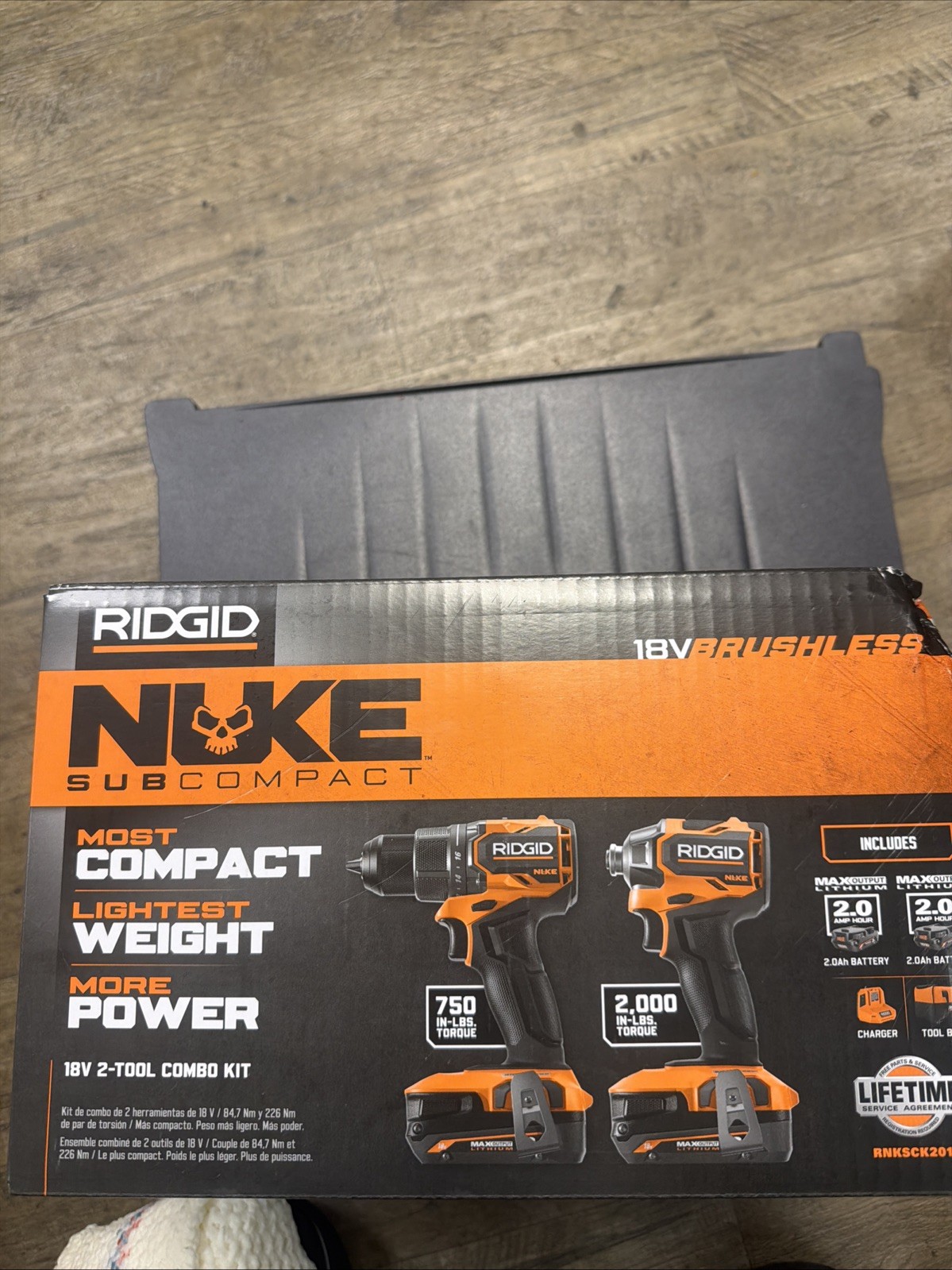 RIDGID Nuke 18-volt Subcompact Combo Kit Drill/Driver Impact RNKSCK201 New
