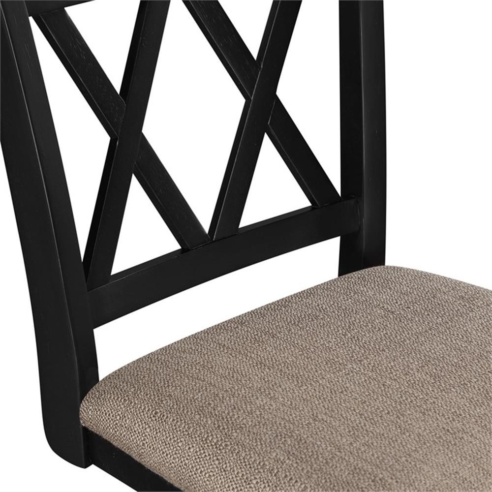 24" Brookline Swivel Counter Stool in Black
