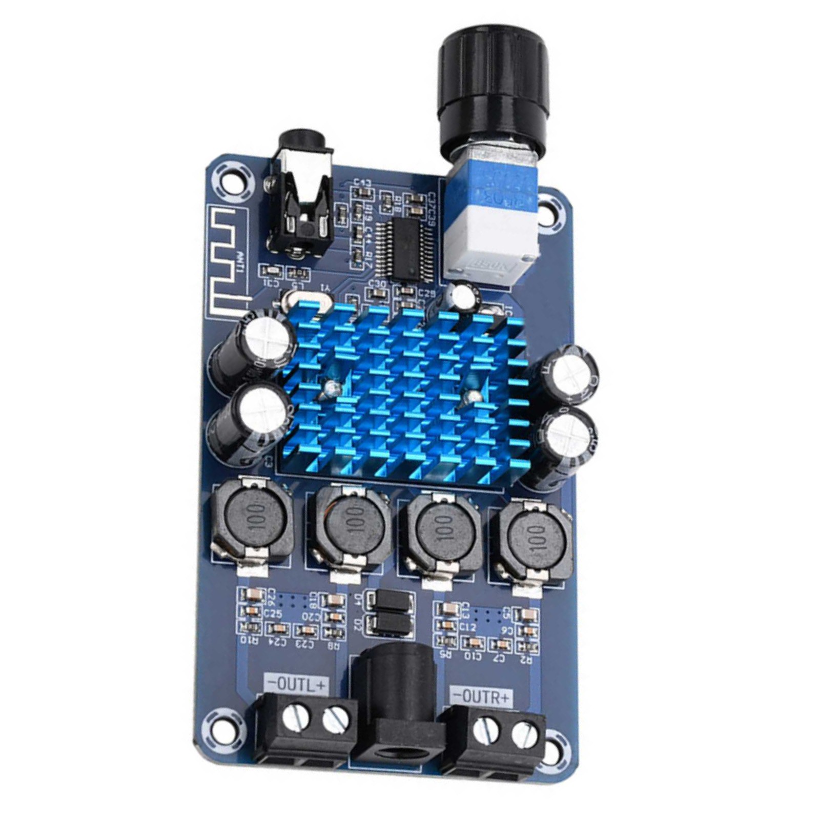 2-4 Ohm Digital Power Amplifier Board Class D Bluetooth 50W*2 Audio