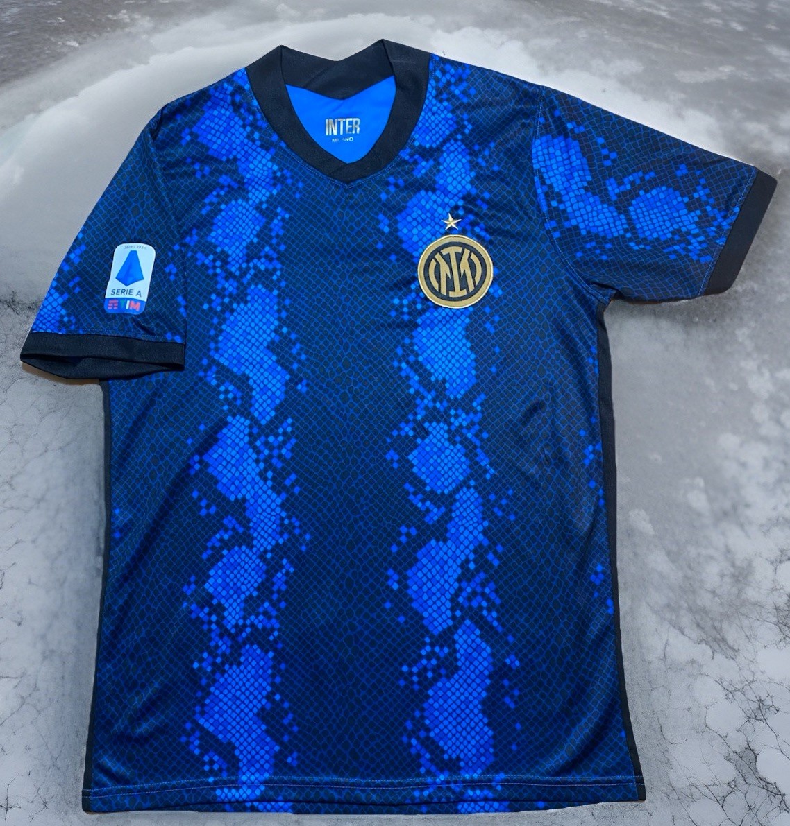 Inter Milano Shirt 2021-2022 Home Jersey Lenovo Soccer Football Medium Italy