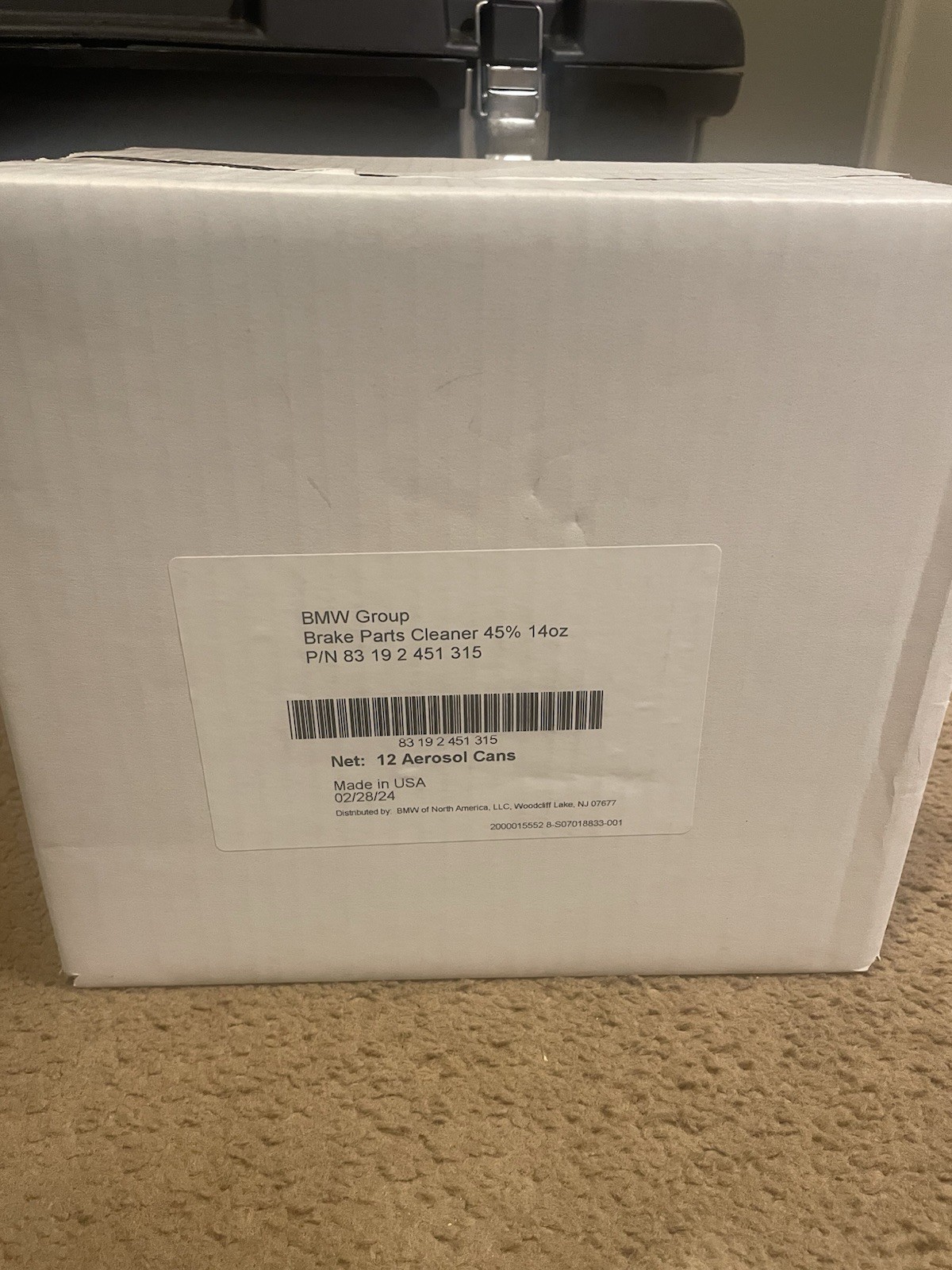 12 pack 14 oz cans, BMW specified brake parts cleaner as used by BMW dealerships