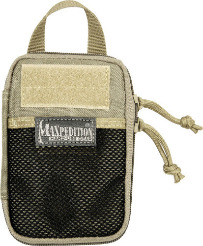 Maxpedition Mini Pocket Organizer 0259K Khaki. Very compact 4" x 6" x 0.75" size