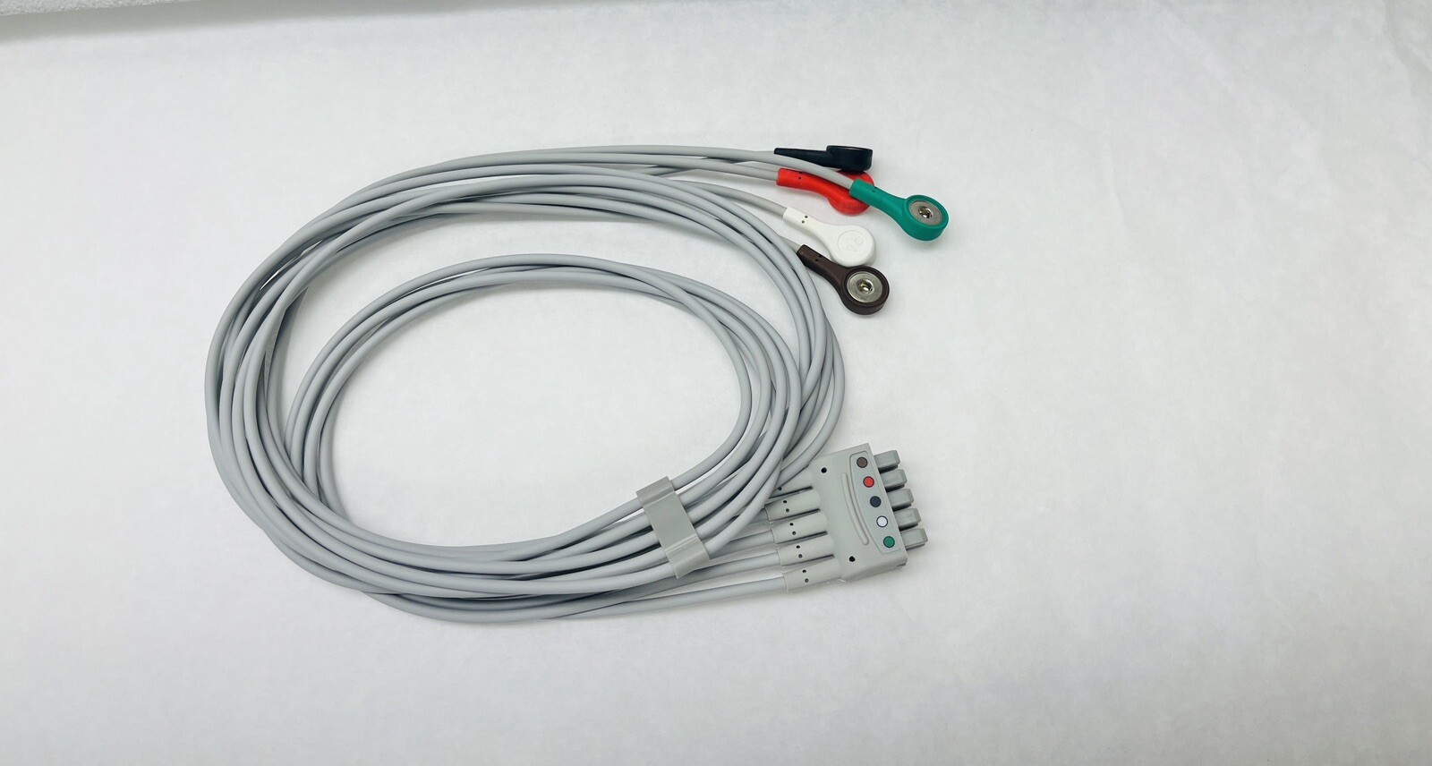 GE Multi-Link ECG Leadwire, Replaceable Set 5-Lead Grabber, AHA 412681-003 NOS