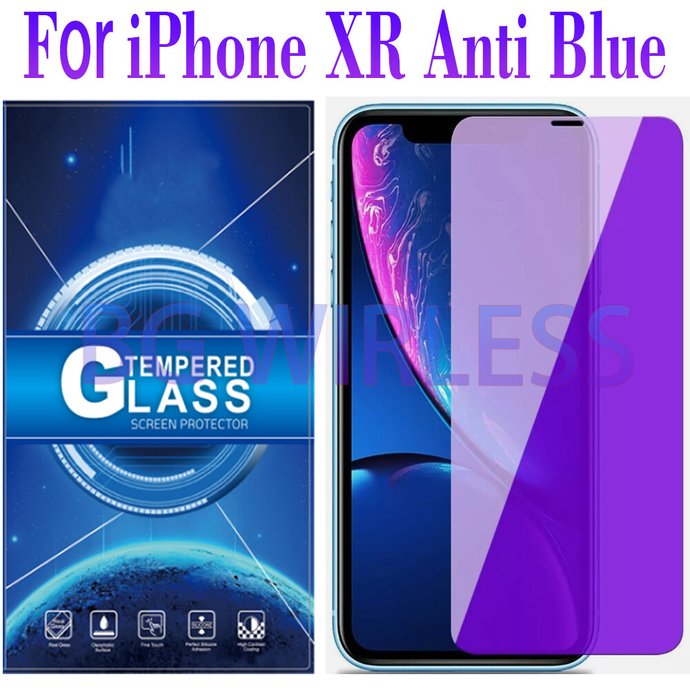 For iPhone XR Anti-Blue Light Tempered Glass Screen Protector , Case Friendly