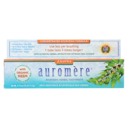 Ayurvedic Herbal Toothpaste Licorice, 4.16 Oz By Auromere