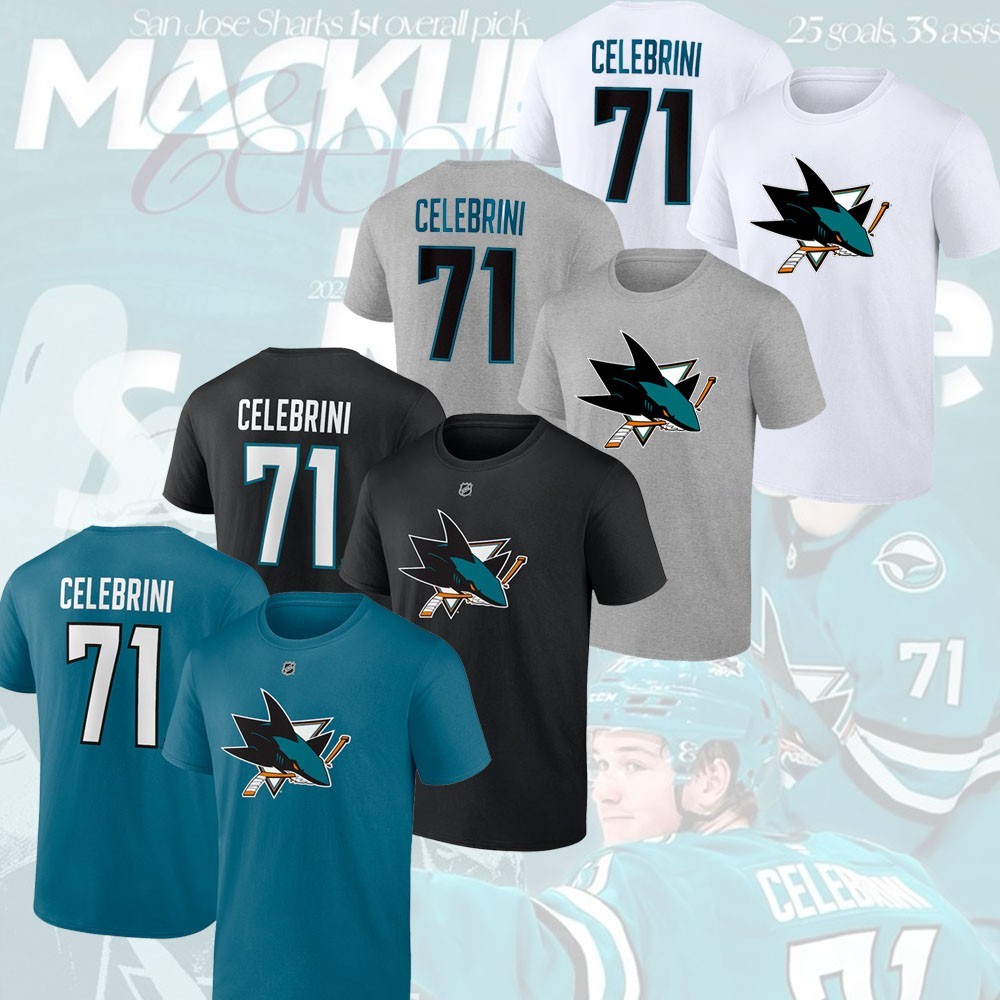 Macklin Celebrini #71 San Jose Team Name & Number Player Unisex Gifts For Fans