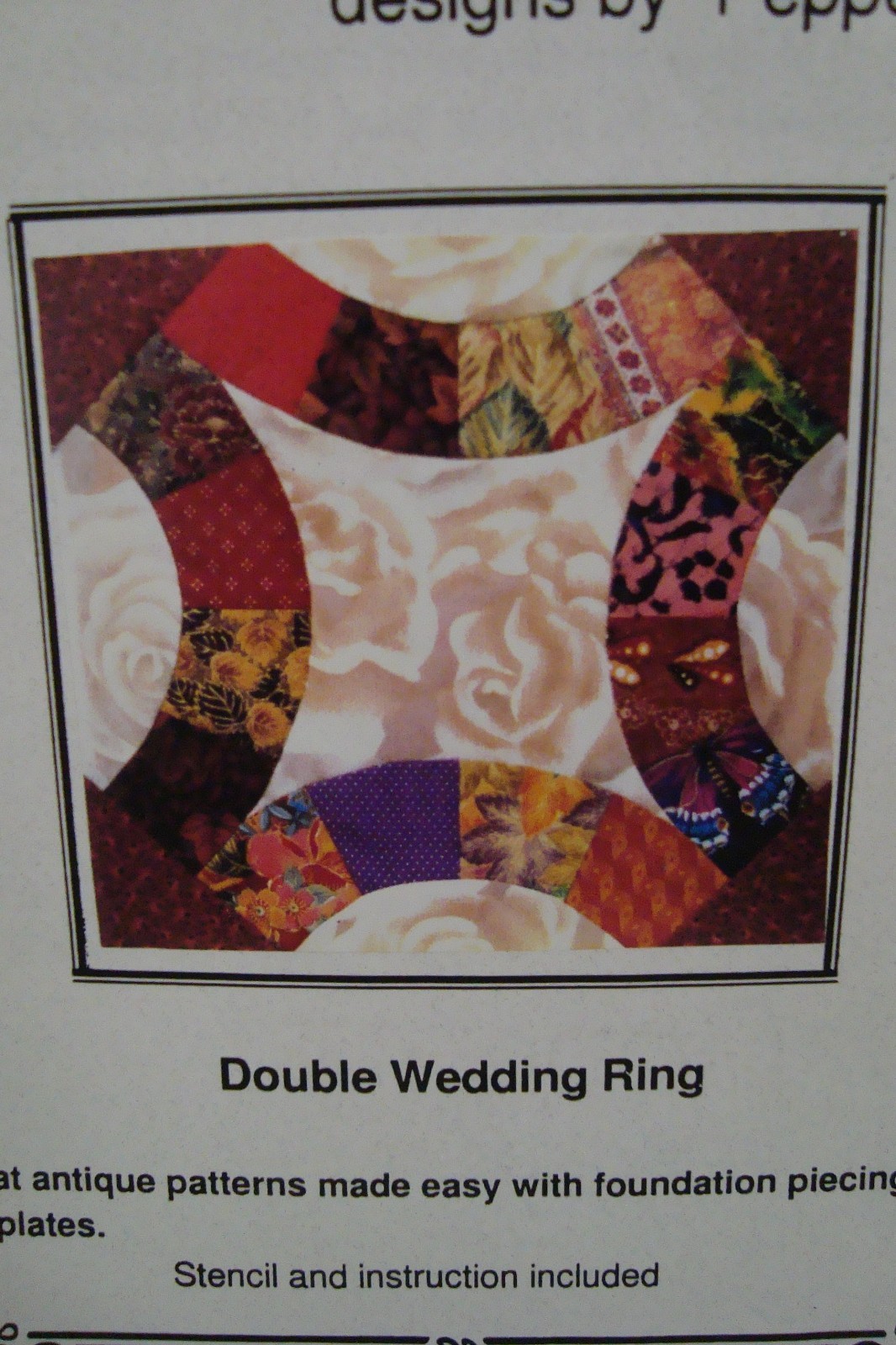 Double Wedding Ring Stencil & Instructs ~ Quick Classics by Pepper Cory ~ READ