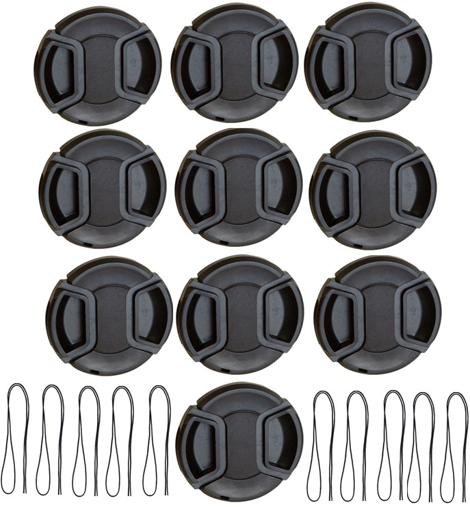 Vivitar 10 Pcs Snap On Front Camera Lens 49 52 55 58 67mm for Canon Nikon Sony