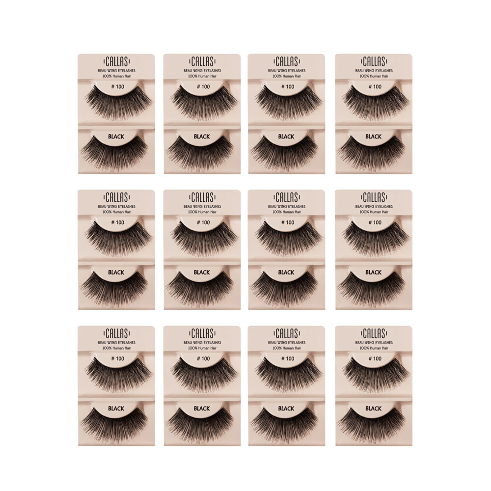 Callas Beau Wing Eyelashes #100 1pair x 12sets