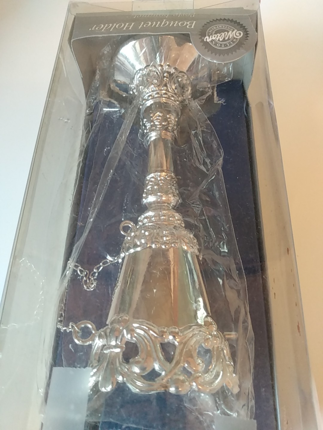 Silver Plated Wedding Bouquet Holder From Wilton