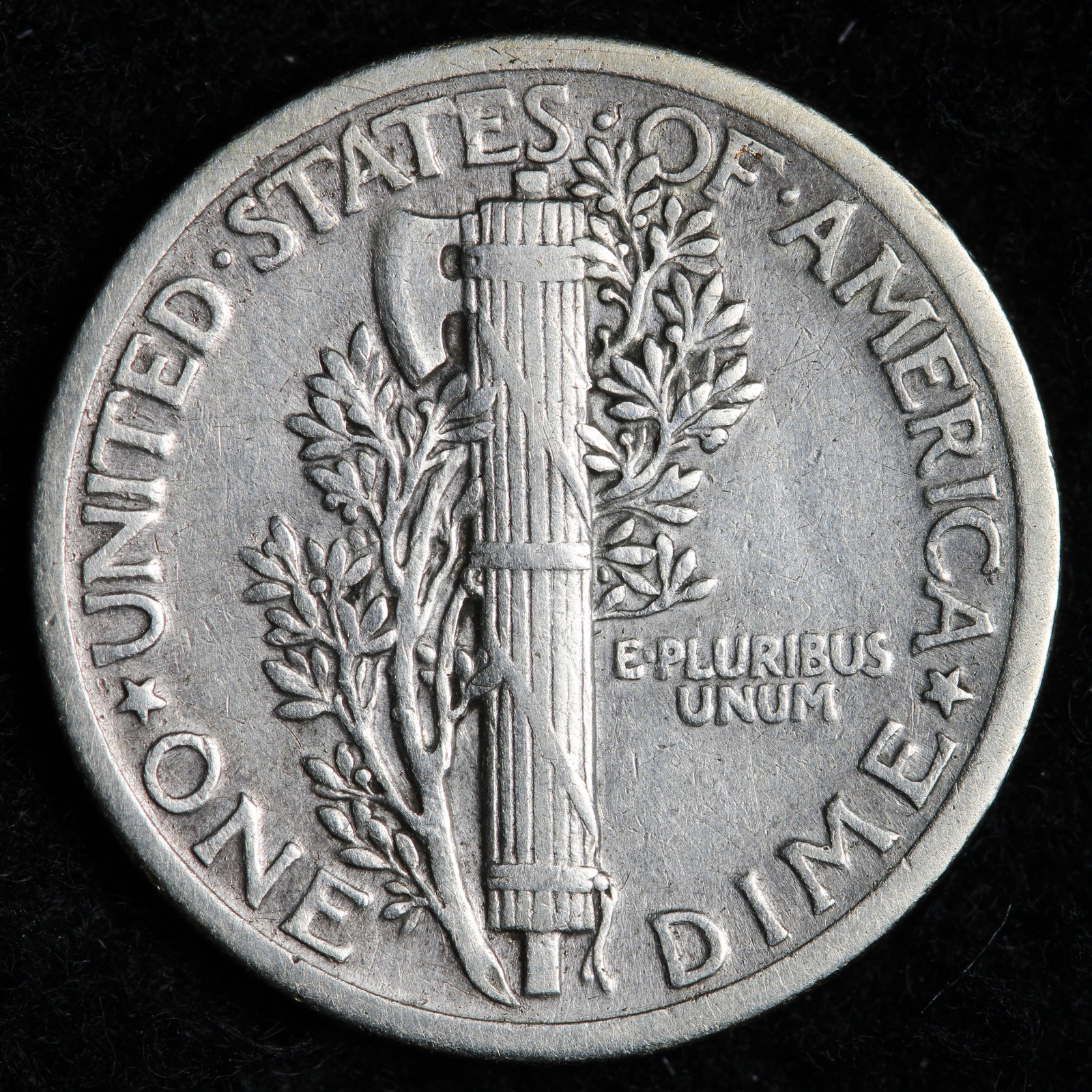 1918 Mercury Silver Dime XF+ E231 SUCB