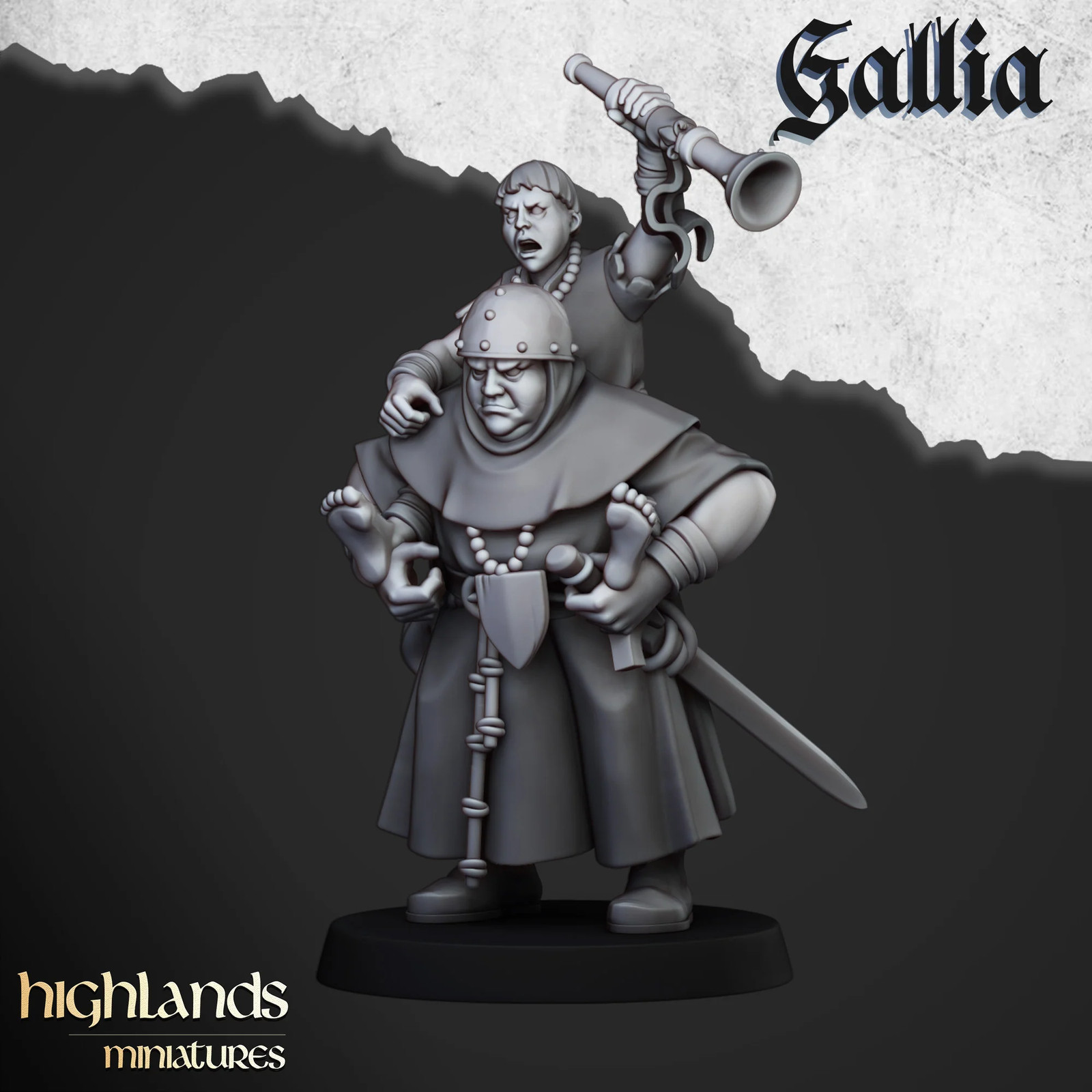 Friar Tuck - 28-32mm Gallia - Resin Tabletop Miniature