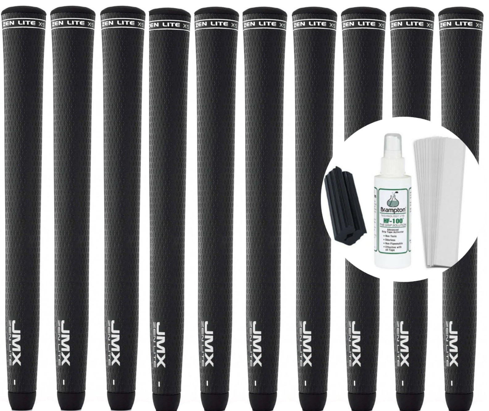 JumboMax JMX Zen Lite Grips "X-Small" (+3/16" Oversize) -Set of 10 w/Grip Kit