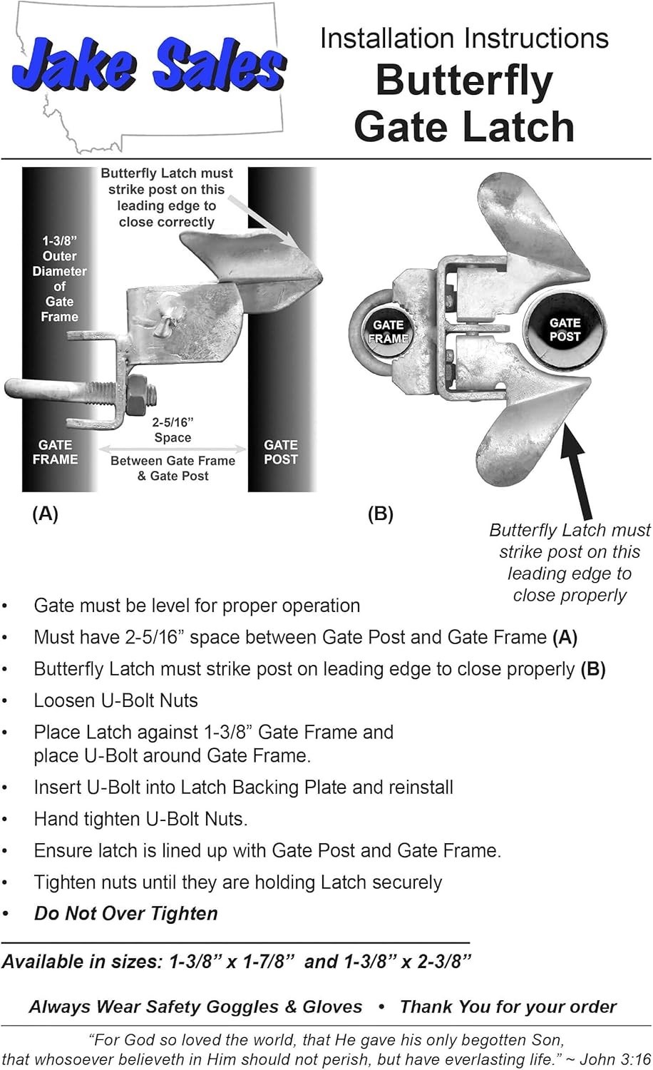 Secure Chain Link Gate Latch - Easy Install