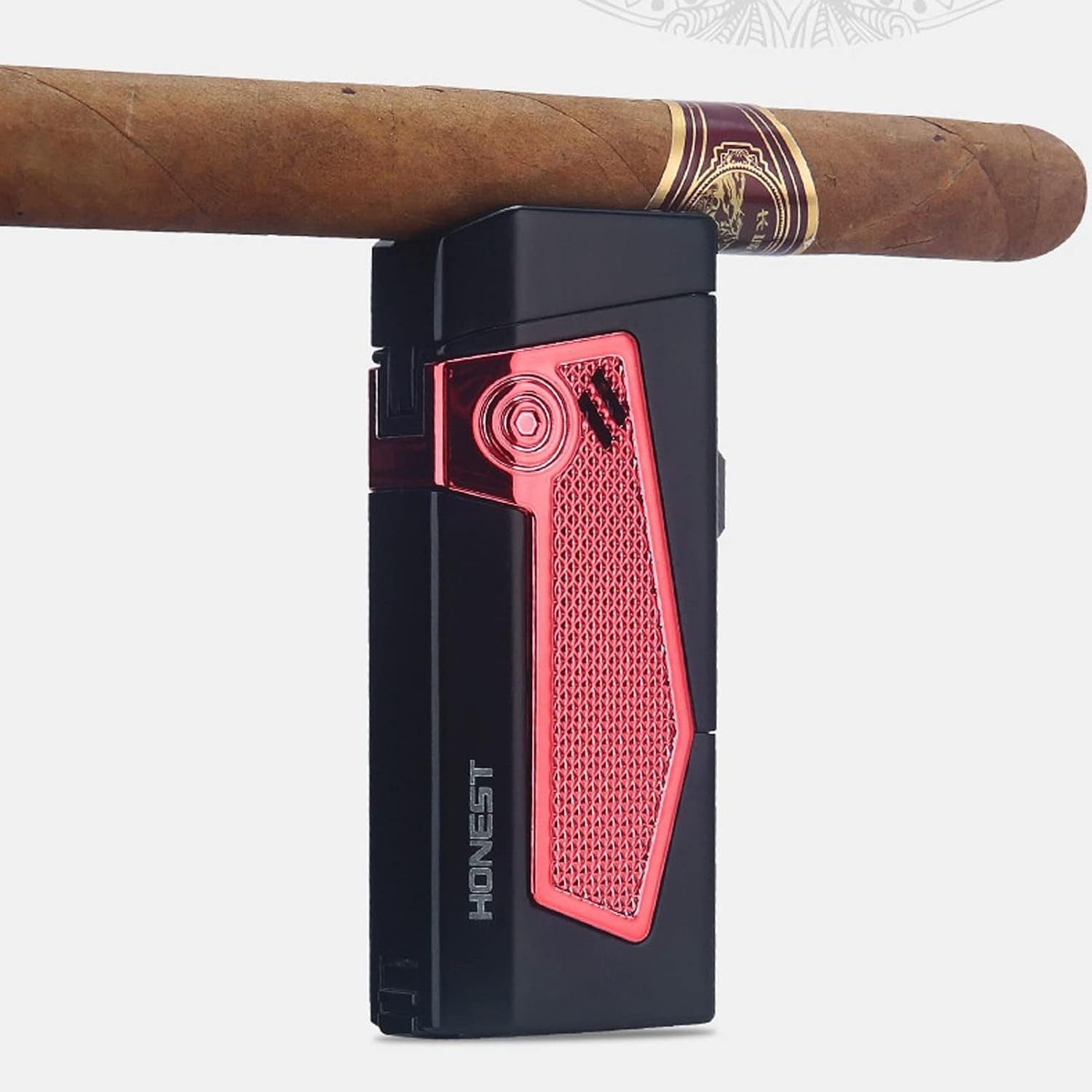 Quad Jet Flame Windproof Refillable Butane Cigar Torch Lighter Cigar Torch