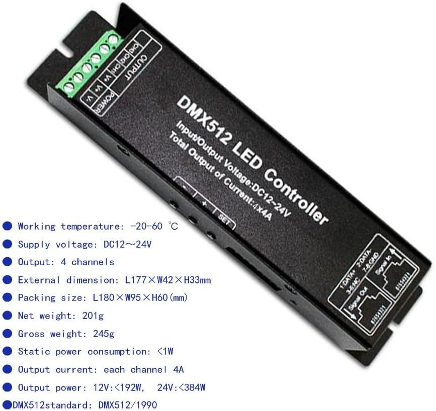 decoder LED Digital Tube 4 Channel RGBW Strip Control Article LED Lights and ...