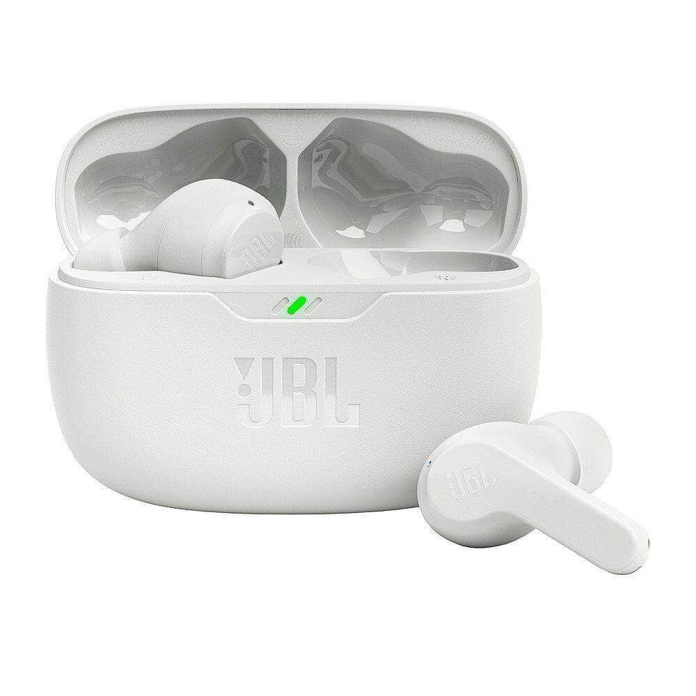 JBL Vibe Beam True Wireless In-Ear Headphones - White (JBLVBEAMWHTAM)